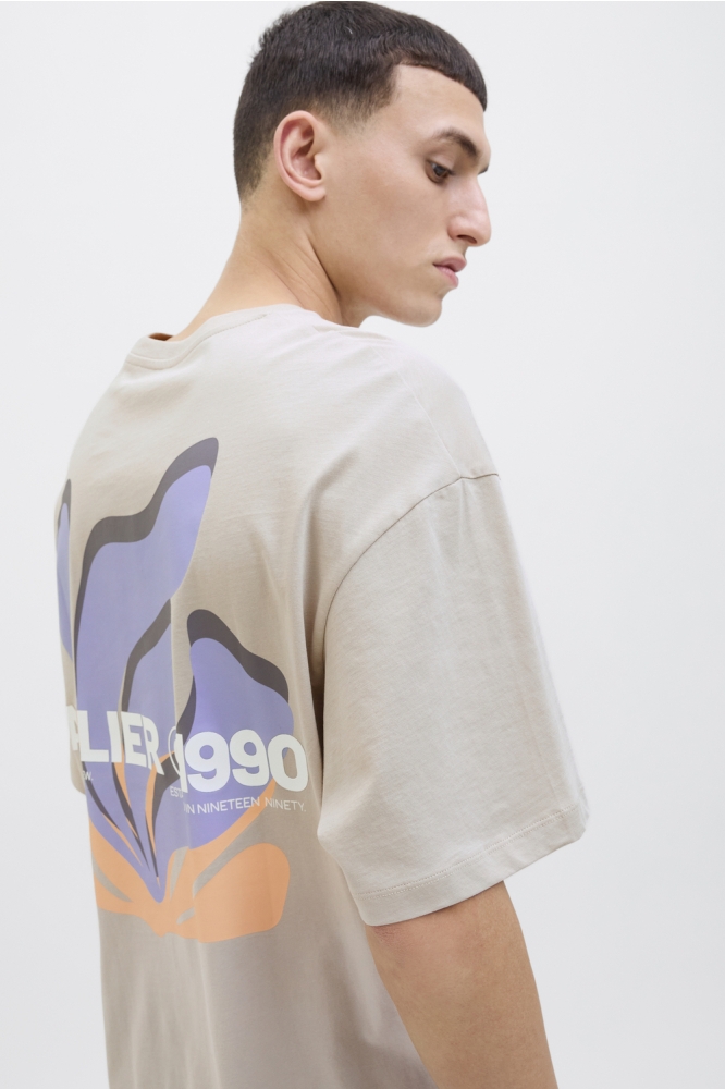 JJEAMES TEE SS CREW NECK 12268471 MOONBEAM